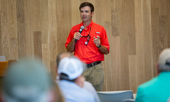 Arkansas rice specialist Jarrod Hardke.